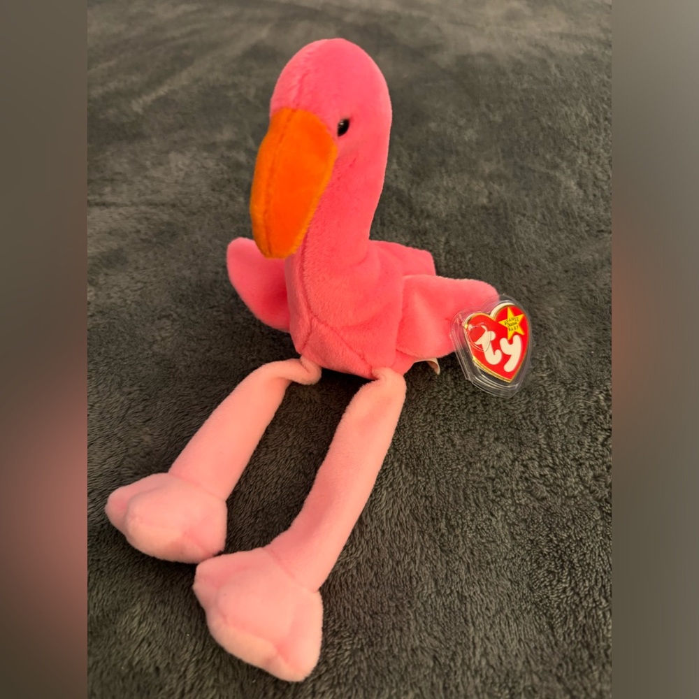 TY Beanie Baby “Pinky” Flamingo